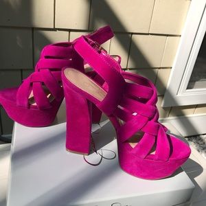 Jessica Simpson New suede sandals Petra, pink 7.5